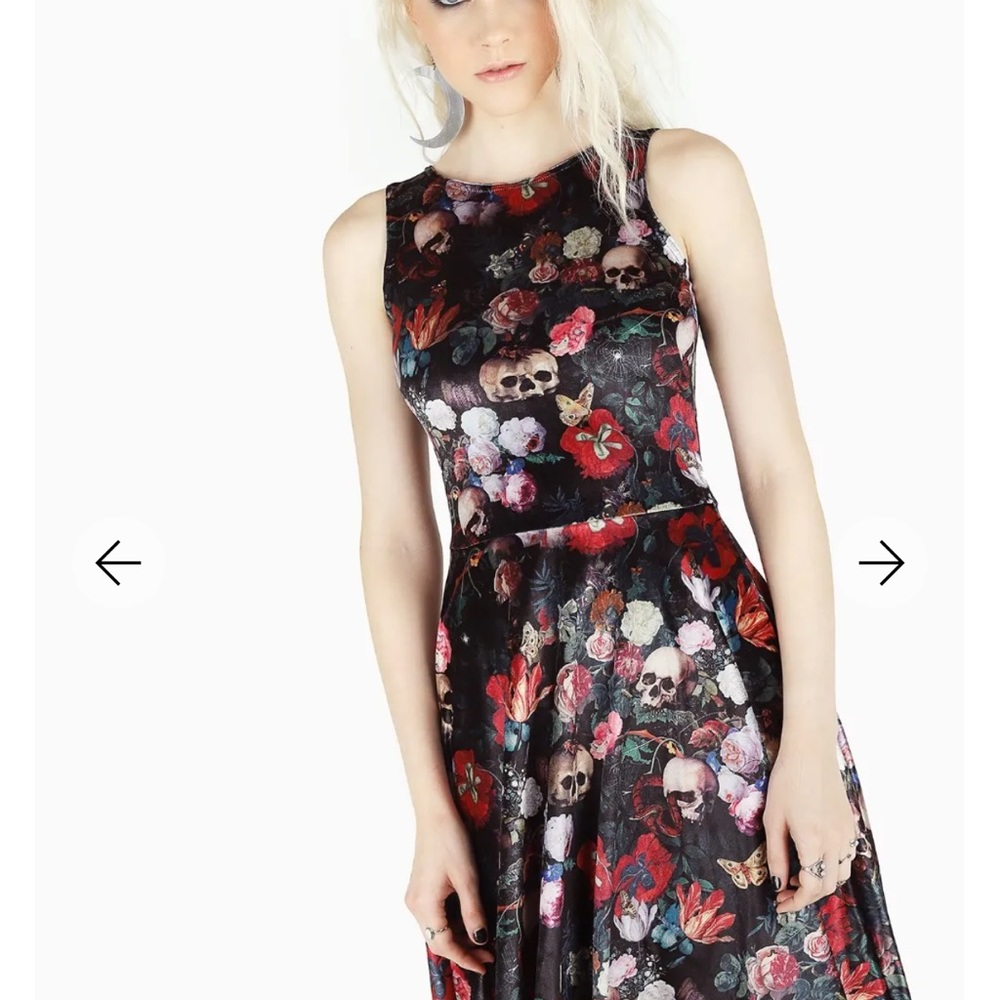 Blackmilk Garden of the Ancient Dead Velvet Longline Princess Dress Size M